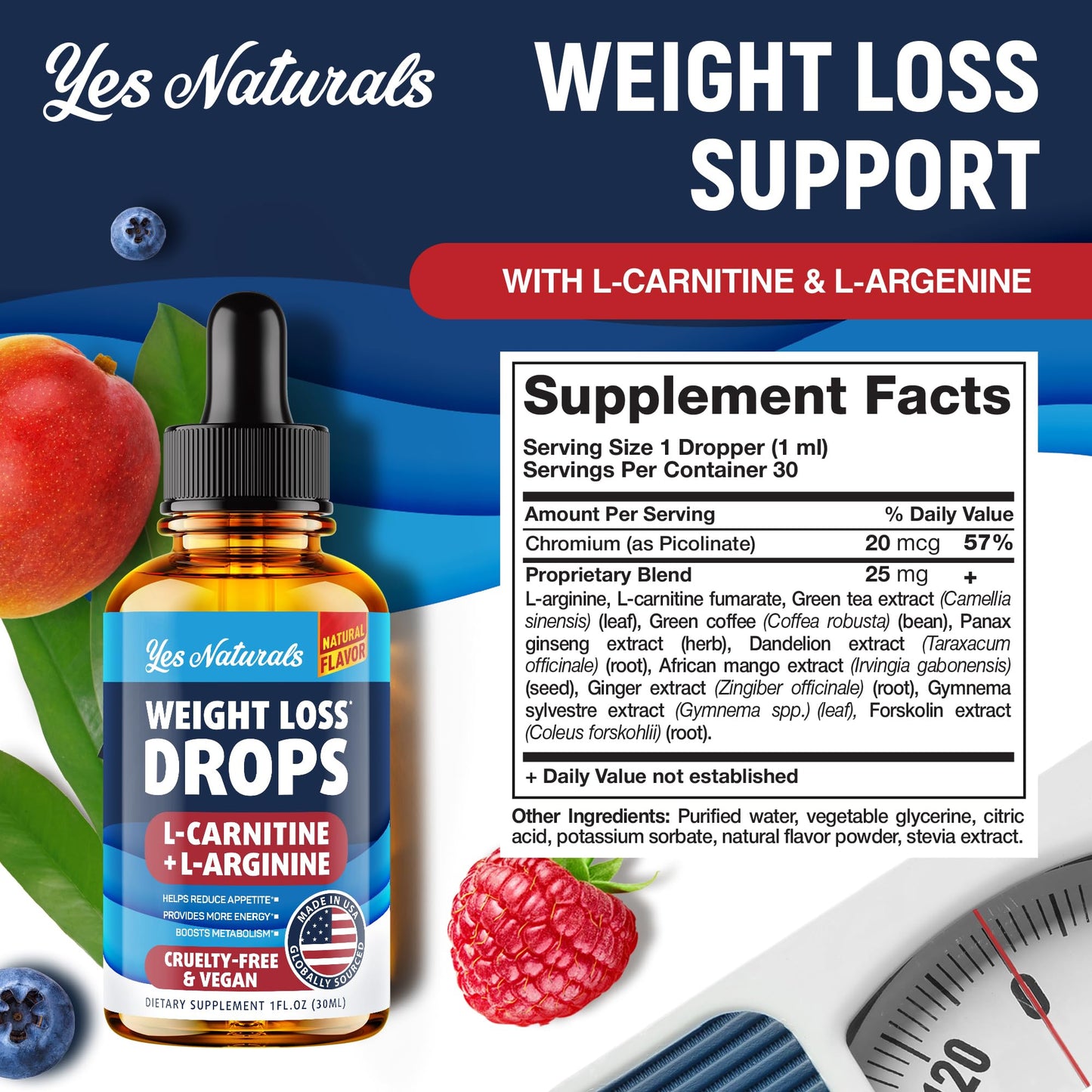 YES NATURALS! Weight Loss Drops - Natural Metabolism Booster & Appetite Suppressant YES NATURALS!Buy Supplements Australia