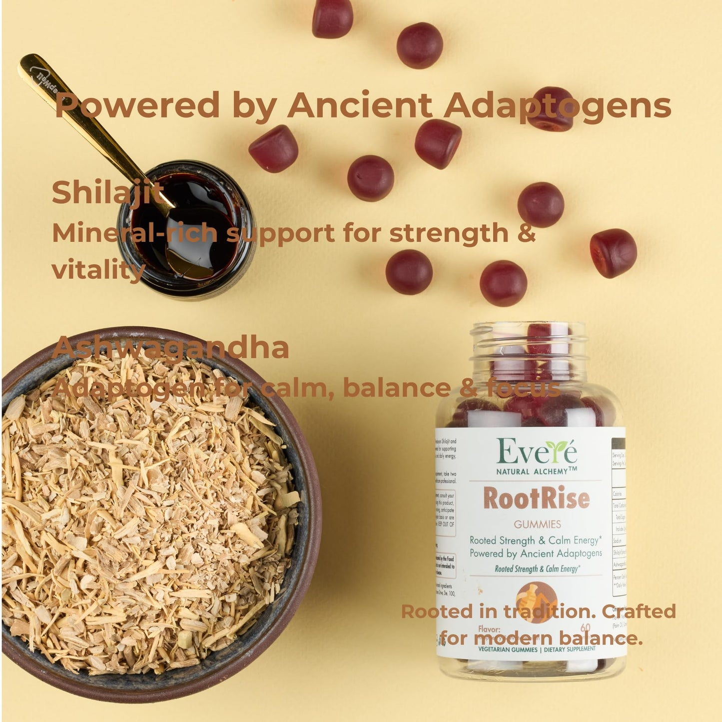 The EverÉ Natural Alchemy Evere RootRise Gummies - Shilajit + Ashwagandha Gummies The EverÉ Natural Alchemy buy supplements Au