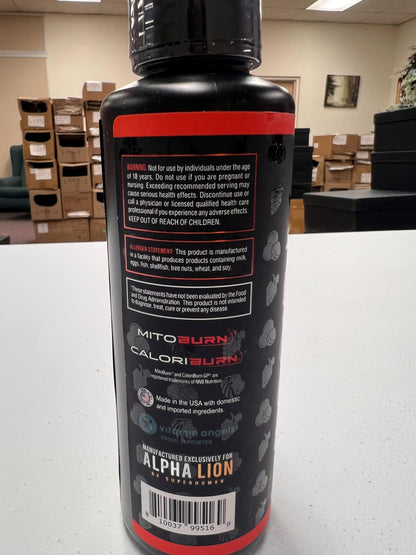 ALPHA LION Burn2O L-Carnitine Liquid 2000mg – Stim Free Super Thermogenic Fat Burner with MitoBurn® & CaloriBurn GP®, Metabolism Booster, Zero Calorie