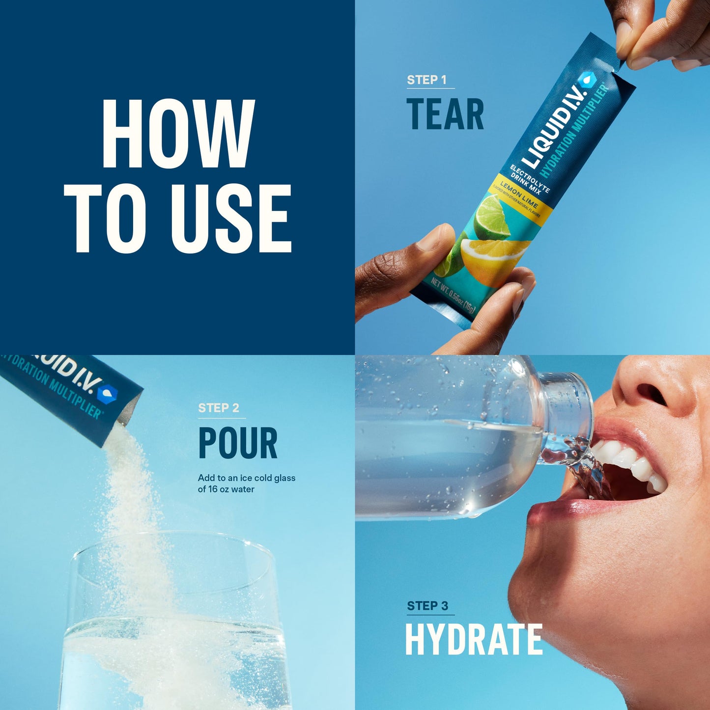 Liquid I.V.® Hydration Multiplier - Passion Fruit | Electrolyte Powder Drink Mix | 3 Pack (48 Servings) Liquid I.V.Buy Supplements Australia
