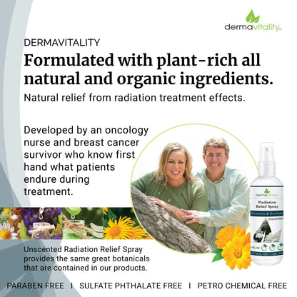 Radiation Burn Relief Spray - Calendula Spray for Radiation Treatment, Unscented, Fragrance Free, Natural Organic Plant Based Moisturizing Soothing Relief for Itchy and Sensitive Skin – 4 ounces UltimateVitality buy supplements Au