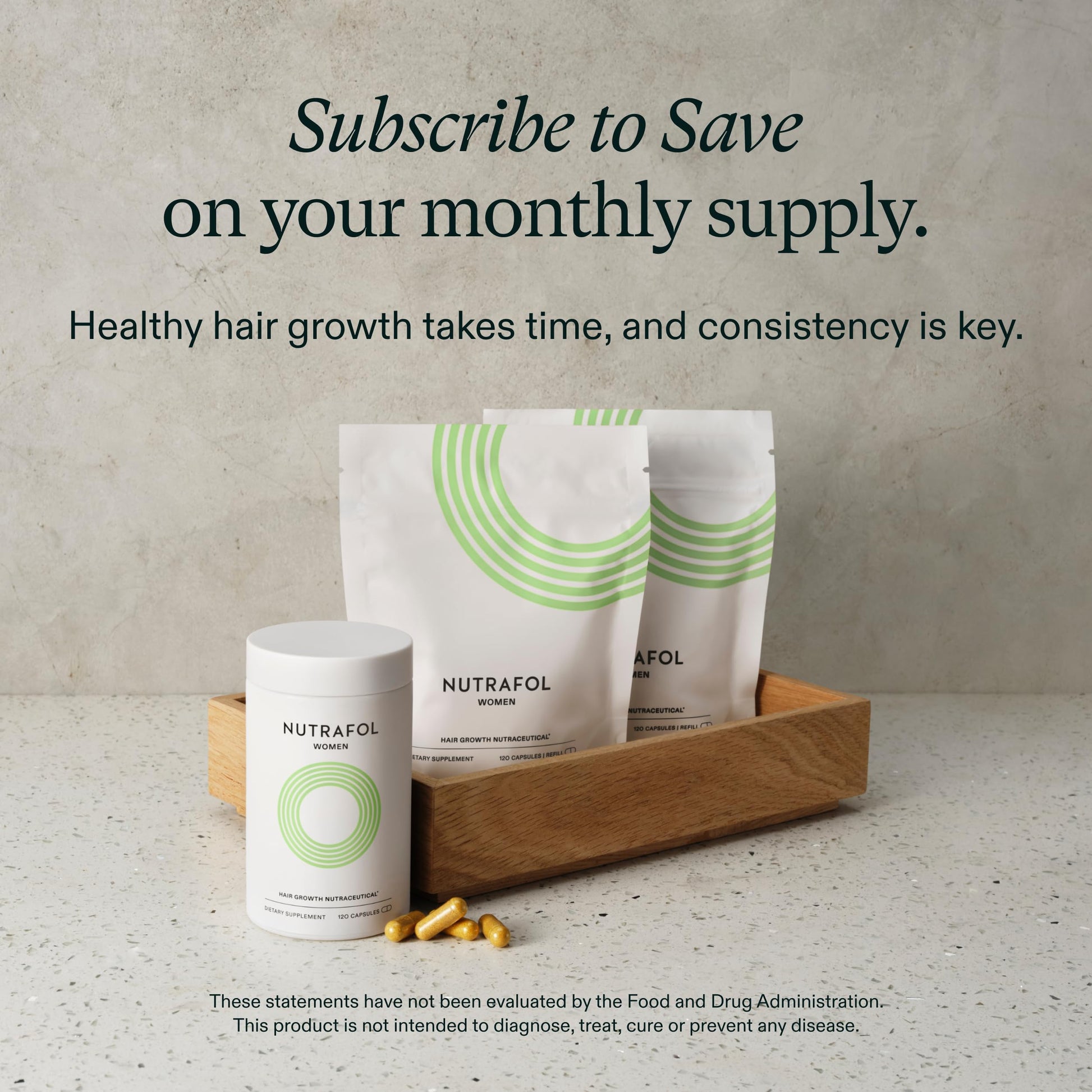 Nutrafol Women's Hair Growth Supplements, Ages 18-44, Clinically Proven for Visibly Thicker and Stronger Hair, Dermatologist Recommended - 1 Month Supply NutrafolBuy Supplements Australia