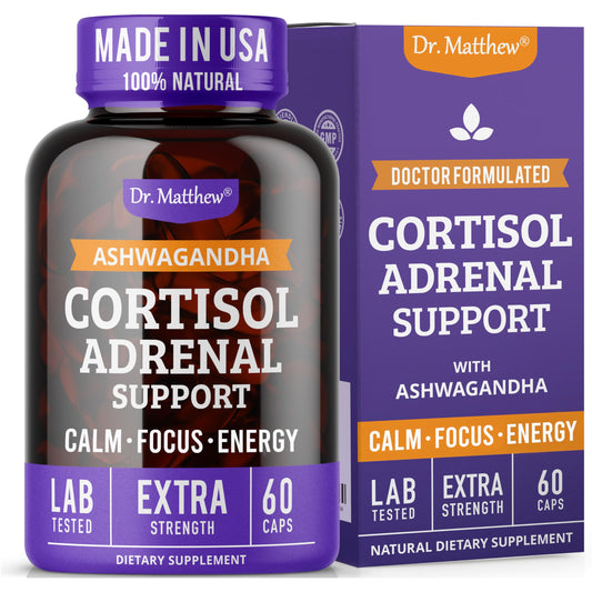 Dr. Matthew Cortisol Reducer for Weight Loss. Cortisol Cleanse & Blocker for Belly Fat. A Detox Cocktail to Lower Cortisol with Ashwagandha, Rhodiola & Ginseng for Adrenal Support & Stress Relief. Dr. MatthewBuy Supplements Australia
