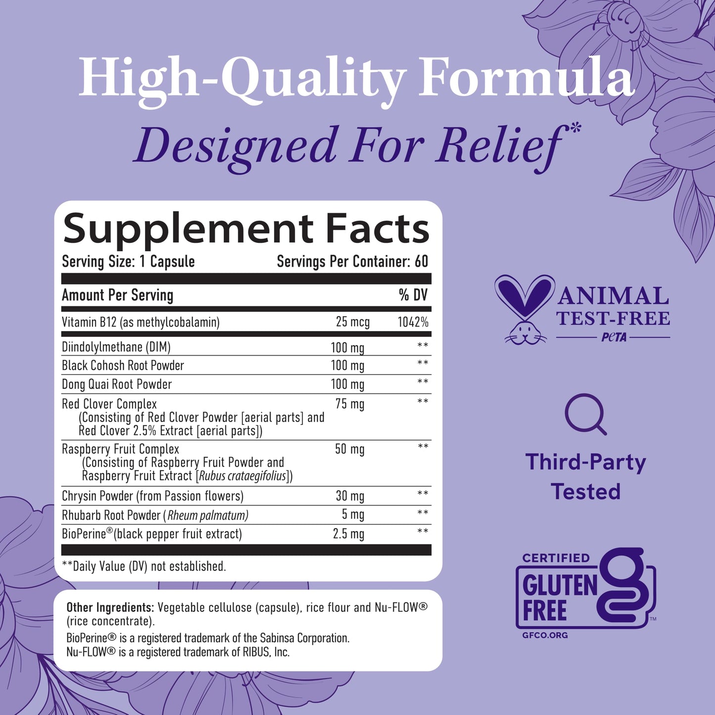 Menopause Supplements for Women Hot Flashes & Night Sweats | Hormone Balance, Menopause Relief for Women & Perimenopause Support | With Black Cohosh, DIM & Red Clover | 60 Ct (2 Month Supply) SMNutritionBuy Supplements Australia
