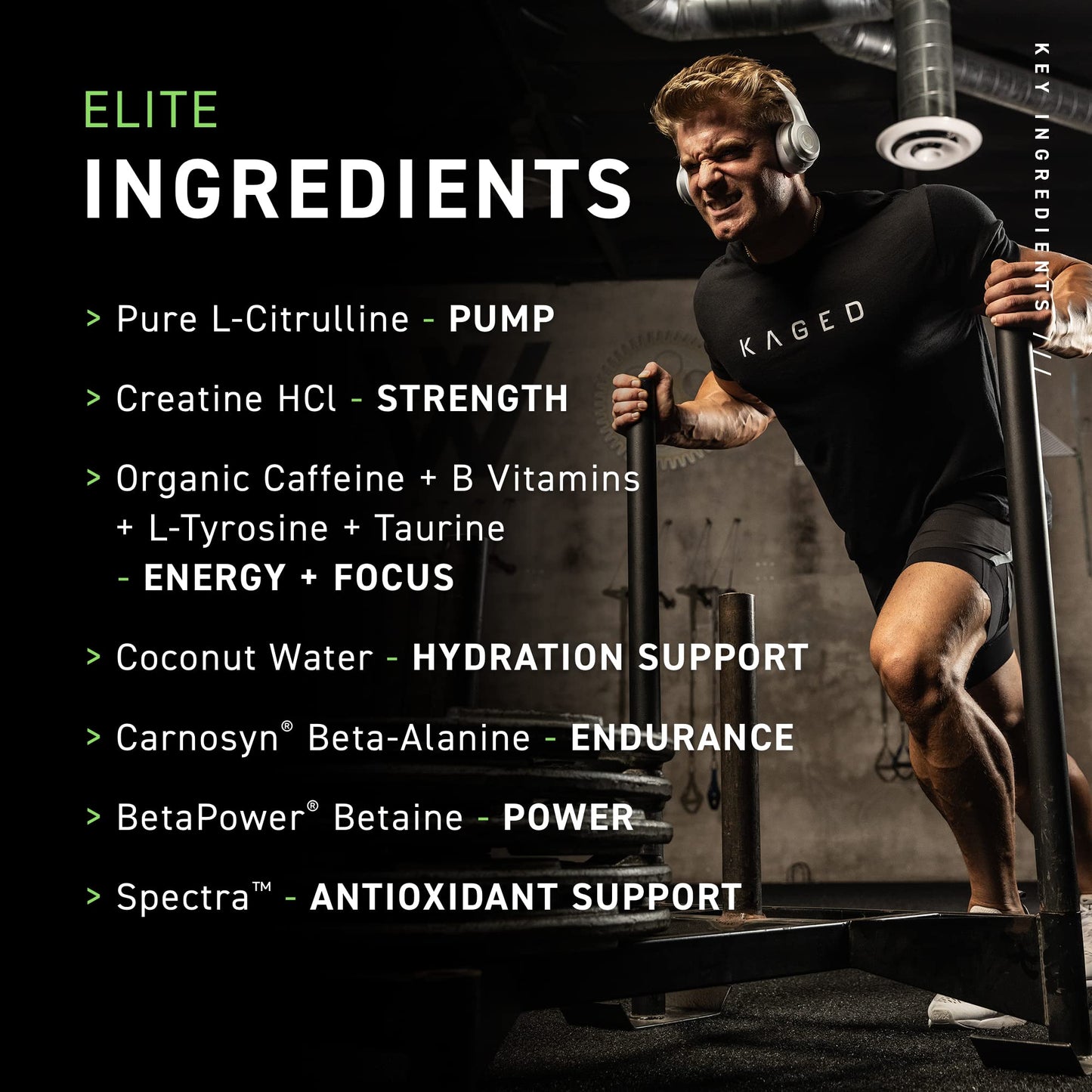 Kaged Original Pre Workout Powder | Berry Blast | Pre-Kaged | Formulated with Creatine KagedBuy Supplements Australia
