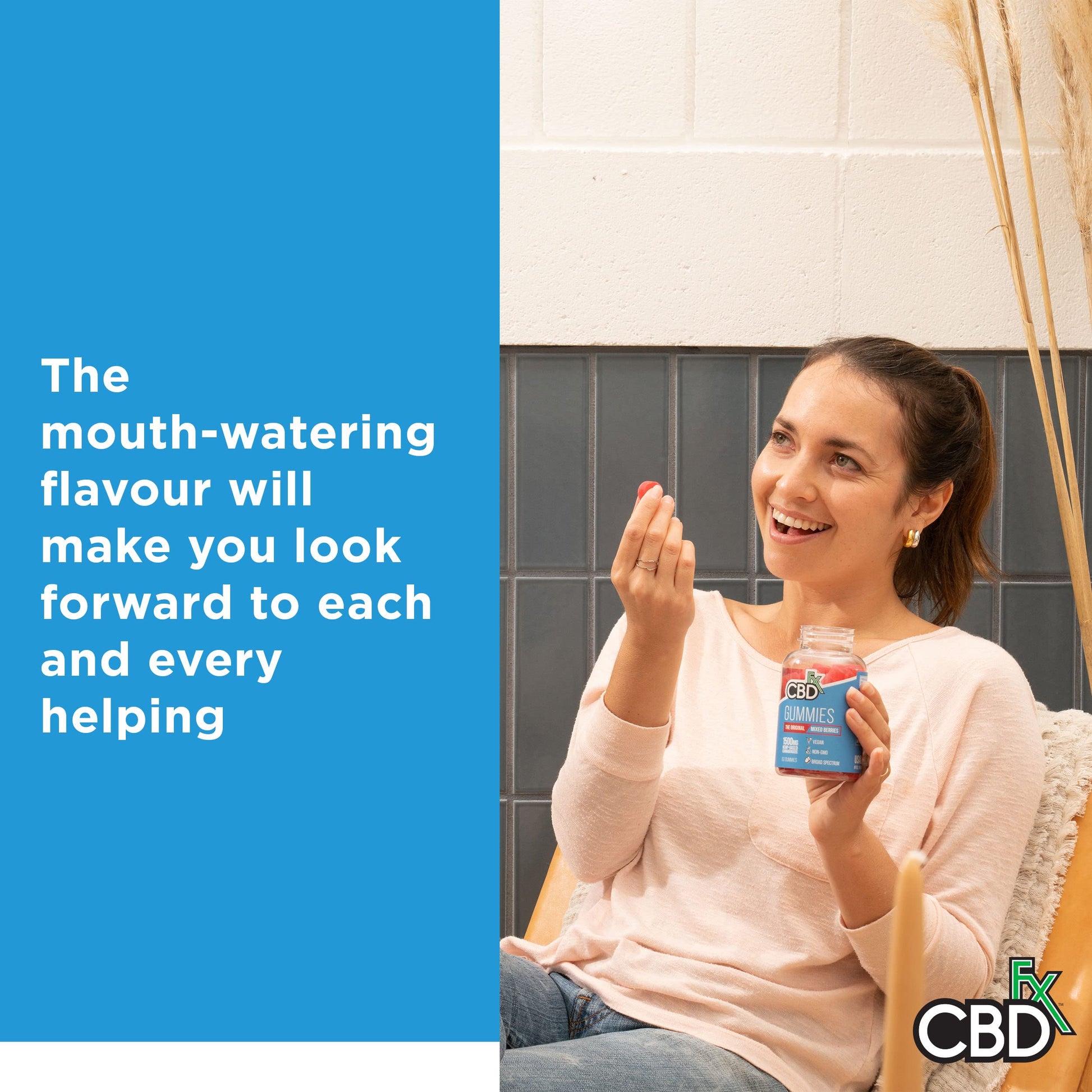 CBDfx 1500mg CBD High Strength Vegan Mixed Berry Gummies 25mg CBD per Gummy CBDFXBuy Supplements Australia