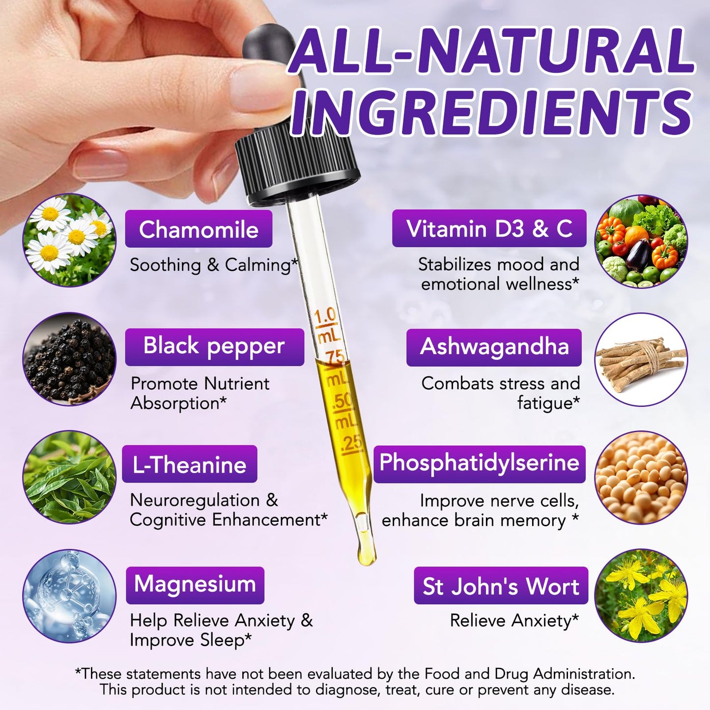 NIFEISHI Cortisol Reducer & Manager Liquid Drops for Women & Men | Cortisol Supplements with Ashwagandha & Magnesium | 9-in-1 Stress & Mood Support, Blueberry Flavor-2.02 floz NIFEISHIBuy Supplements Australia