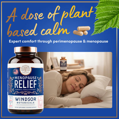 Menopause Supplements for Women - 5-HTP, Dong Quai, Black Cohosh for Menopause Hot Flashes, Night Sweats Relief Support - Womens Pre Meno Premenopausal Perimenopause Supplement - 90 Caps WINDSOR BOTANICALSBuy Supplements Australia