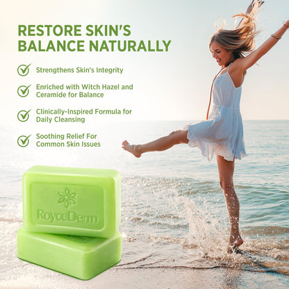 Roycederm Antifungal Bar Soap - Tea tree Oil Soap - Athlete’s Foot Treatment for Jock Itch & Ringworm