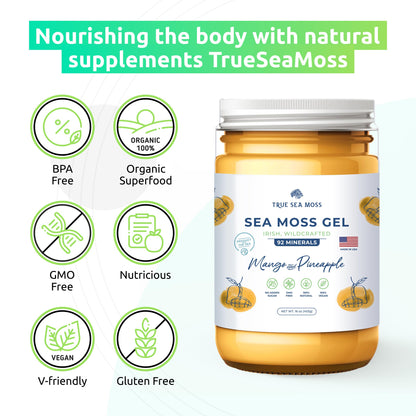 TrueSeaMoss Wildcrafted Irish Sea Moss Gel – Nutritious Organic Raw Seamoss Rich TrueSeaMossBuy Supplements Australia