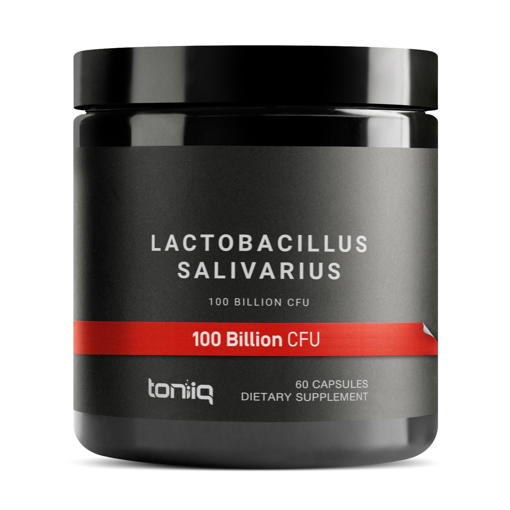Toniiq 100 Billion CFU Lactobacillus Salivarius Probiotic - Highest Verified CFU Count - Third-Party Lab Tested for Potency - 60 Vegetarian Capsules - 30 Servings - TQ Verified Toniiq buy supplements Au