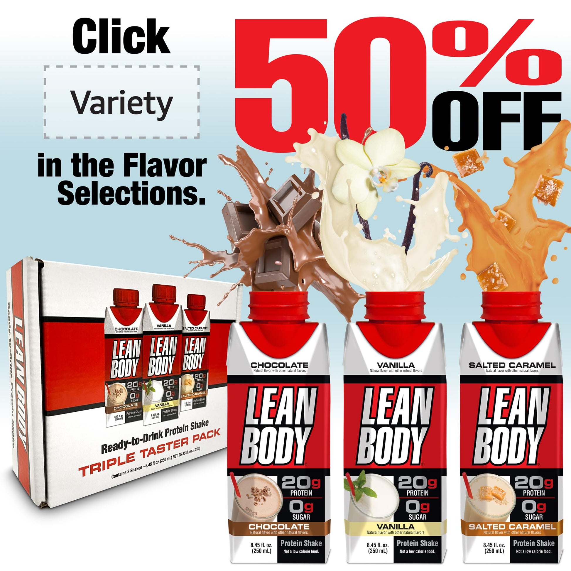 Lean Body Ready-to-Drink Banana Protein Shake, 40g Protein, Whey Blend, 0 Sugar LabradaBuy Supplements Australia