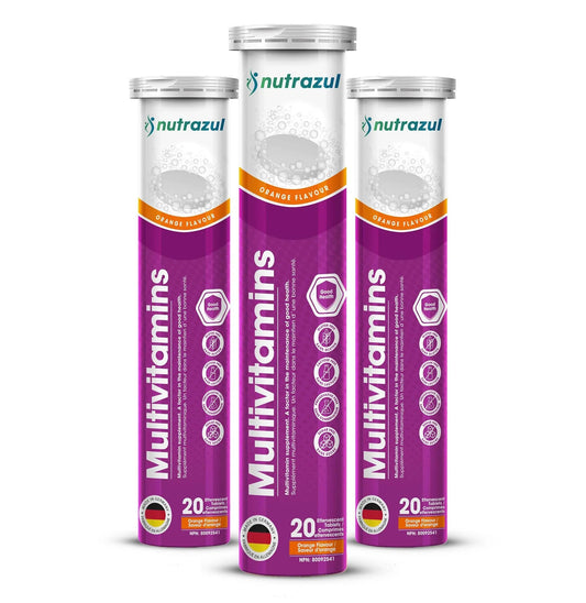 nutrazul Multivitamin Effervescent Tablets, Supplement for Daily Wellness & 9 Essential Vitamins, Contains Vitamin with Vitamin C & B Complex nutrazulBuy Supplements Australia