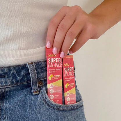 Nello Superbalance Hormonal Support Drink Mix, SRI-81 Shatavari, Myo-Inositol, Rhodiola Rosea, Vitamin C, Magnesium, Theobromine