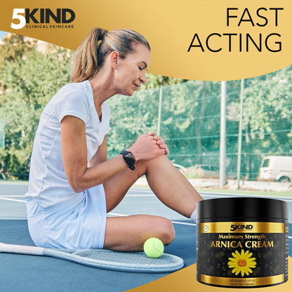 5kind Extra Strong Arnica Cream for Bruising and Swelling 10.1 Fl Oz - Arnica Bruise Cream Extra Strength Fast Healing Thin Skin - High Concentration Arnica Montana Extract for Bruises-Natural Formula 5kind clinical skincareBuy Supplements Australia