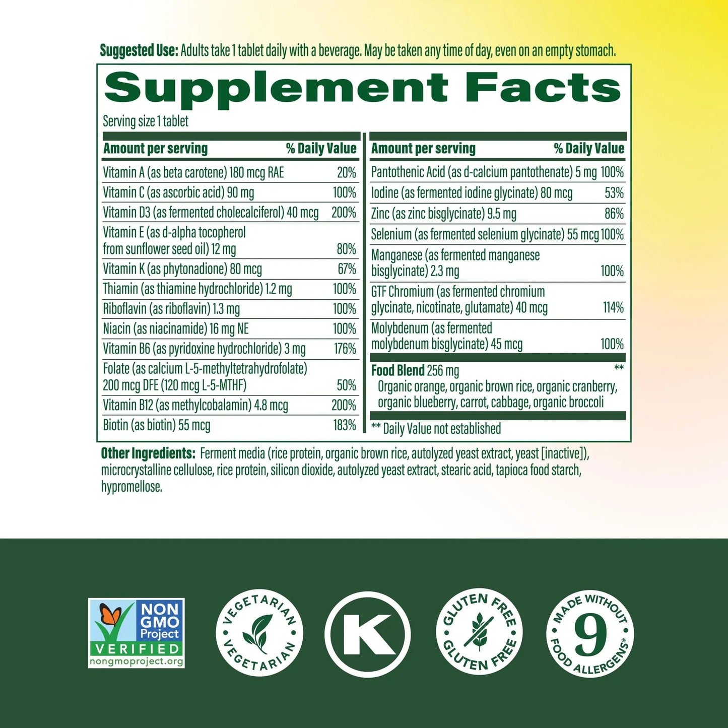 MegaFood Multivitamin for Women 55+ One Daily Womens Multivitamin with Vitamin D3, C, Zinc & Bioavailable Vitamin B12 & Folate MegaFood