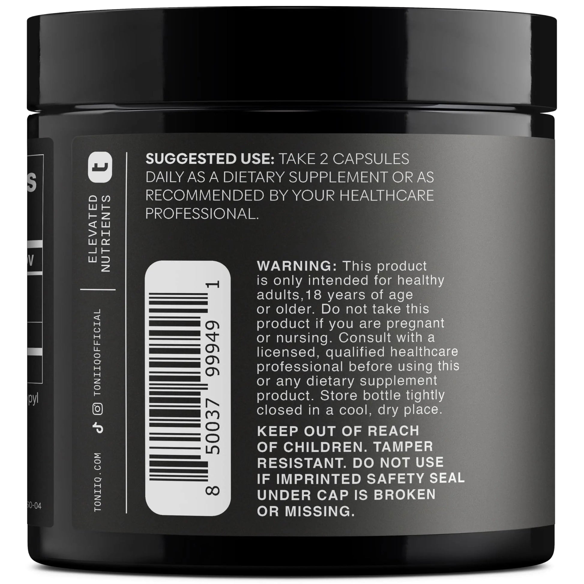 Toniiq Ultra High Purity Fisetin 500mg - 98%+ Higly Purified & Bioavailable Fisetin Supplement with MCT Oil for Absorption - Third-Party Tested Senolytic Supplements for Aging Support - 60 Capsules Toniiq buy supplements Au