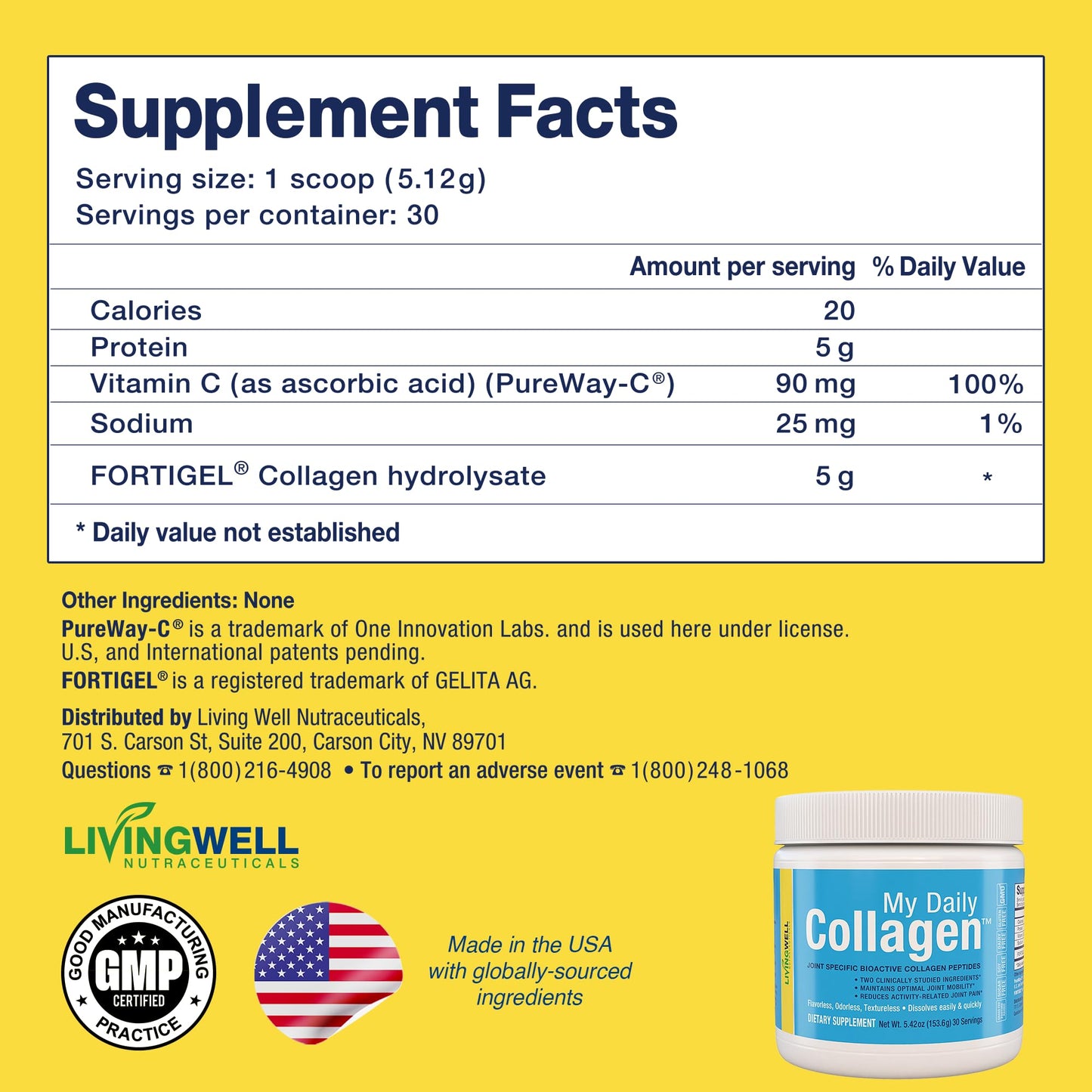 Premium Collagen Peptides Type 1 & 3 Collagen Powder - Hydrolyzed Bovine with Protein & Vitamin C – Unflavored Powdered Peptides Protein for Men and Women Joint & Cartilage Health – 30 Servings My Daily CollagenBuy Supplements Australia