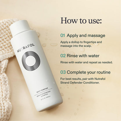 Nutrafol Shampoo, Cleanse and Hydrate Hair and Scalp, Improves Hair Volume, Strength and Texture, Physician-formulated for Thinning Hair, Color Safe, Sulfate Free - 8.1 Fl Oz Bottle NutrafolBuy Supplements Australia
