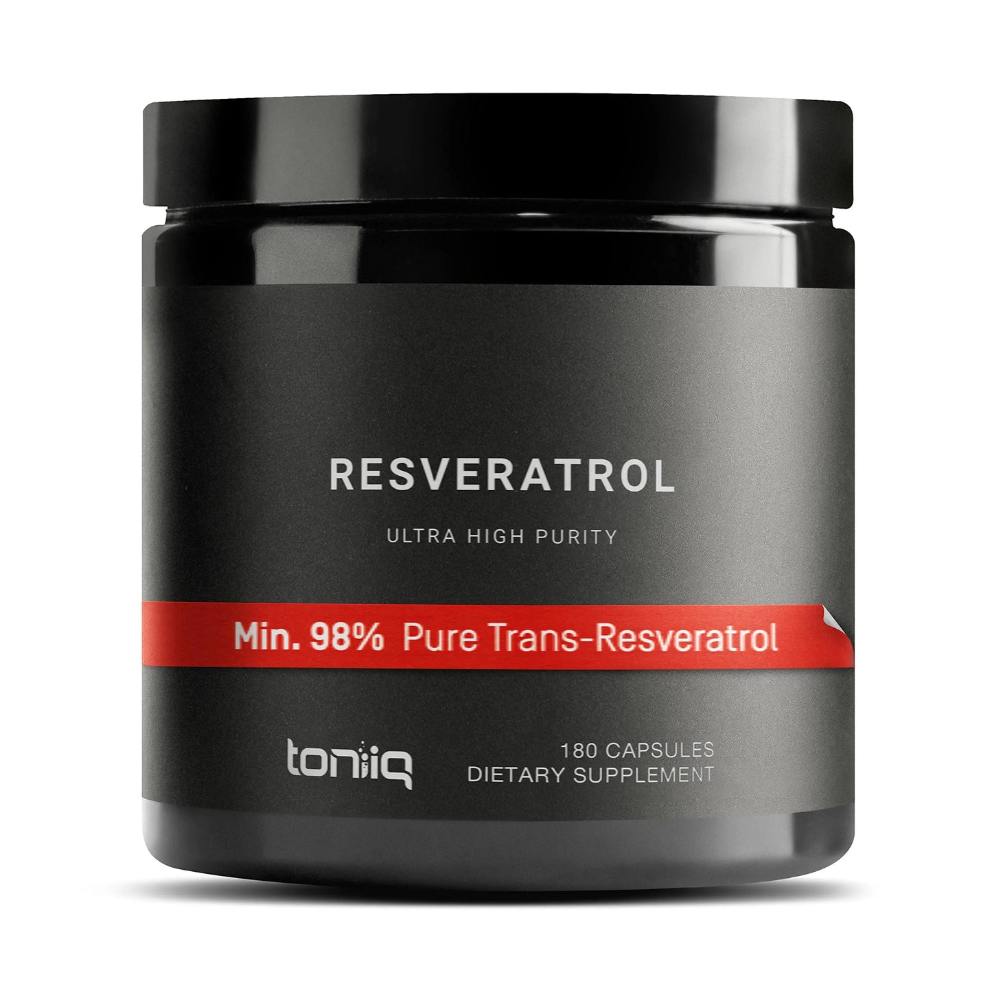 Toniiq Ultra High Purity Resveratrol Capsules - 98% Trans-Resveratrol - Highly Purified and Bioavailable - 180 Caps Reservatrol Supplement Toniiq buy supplements Au