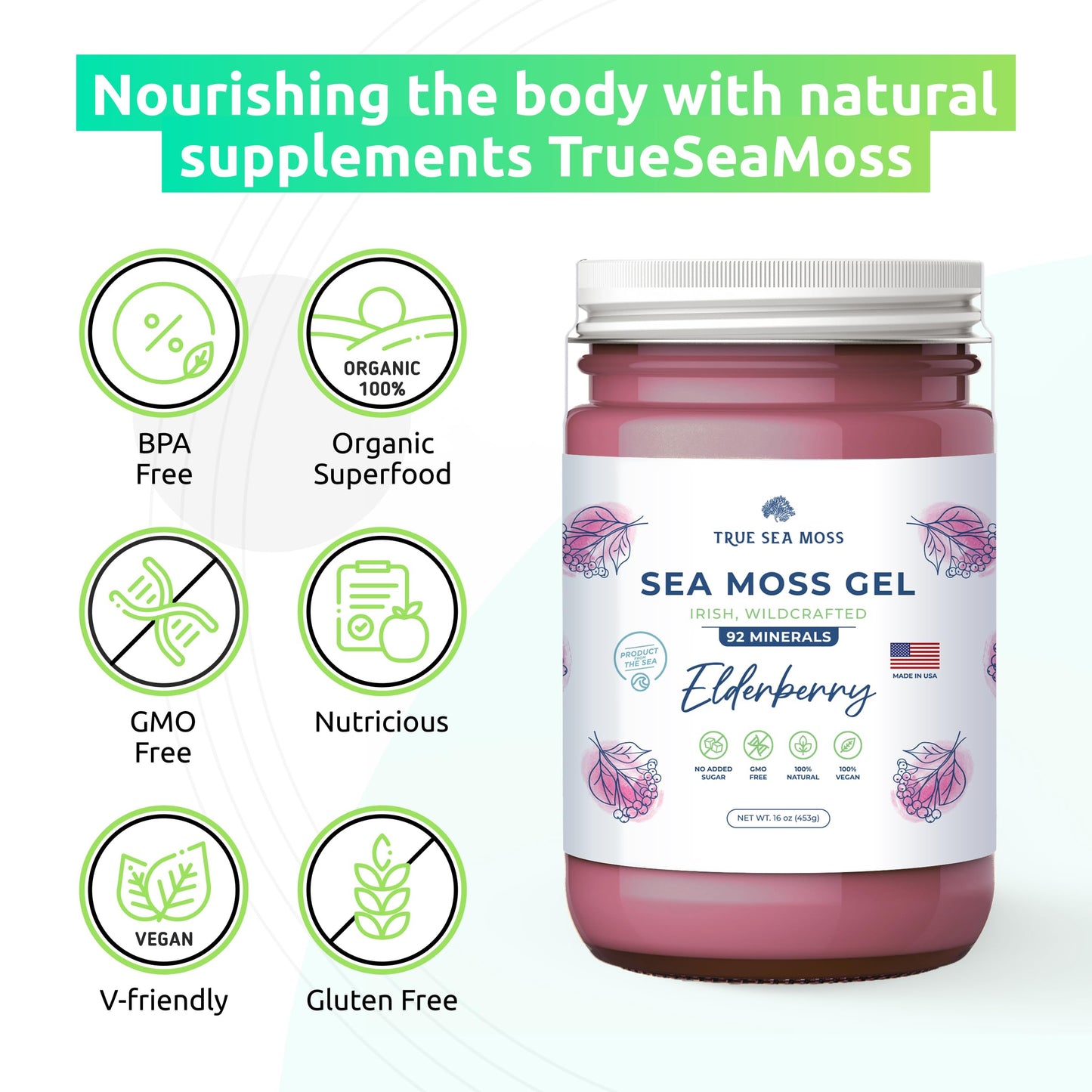 Irish Sea Moss Gel TrueSeaMossBuy Supplements Australia