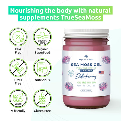 TrueSeaMoss Wildcrafted Irish Sea Moss Gel – Nutritious Organic Raw Seamoss Rich TrueSeaMossBuy Supplements Australia