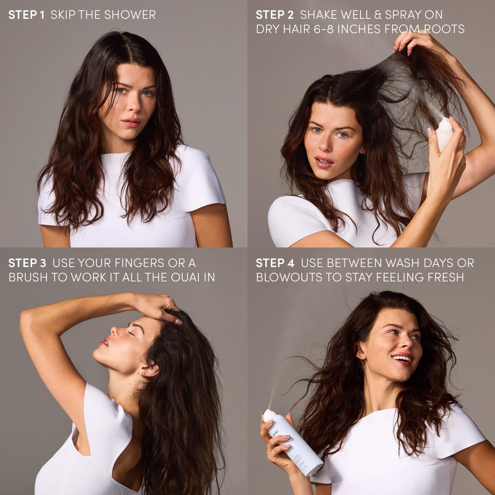 OUAI Super Travel Size Dry Shampoo - Volumizing Dry Shampoo - Absorbs Oil, Dirt & Sweat - Blends Seamlessly into Hair with Zero Residue & Enriched with a Long-Lasting Scent - Cape Town (2 oz) OUAIBuy Supplements Australia
