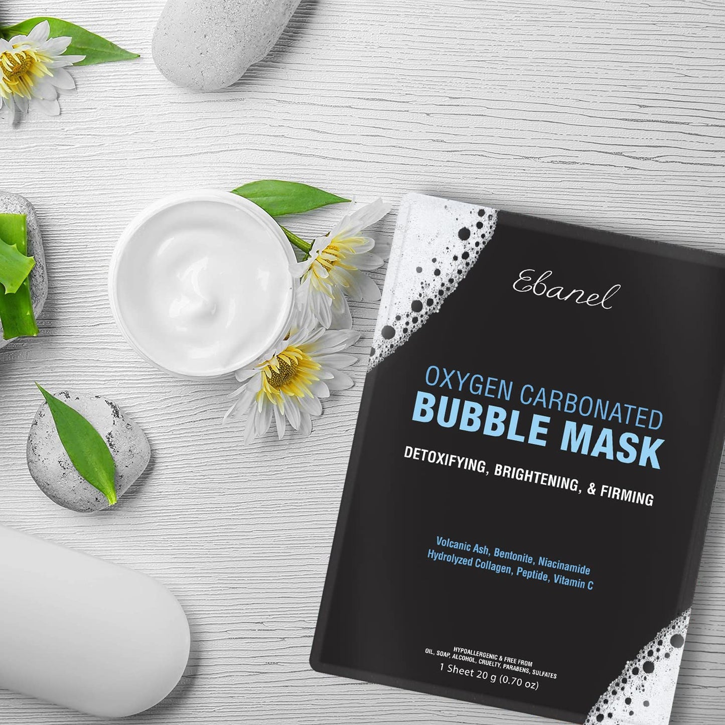 Ebanel Bundle of 10 Pack Bubble Clay Masks, and 2.5% Retinol Serum Ebanel buy supplements Au