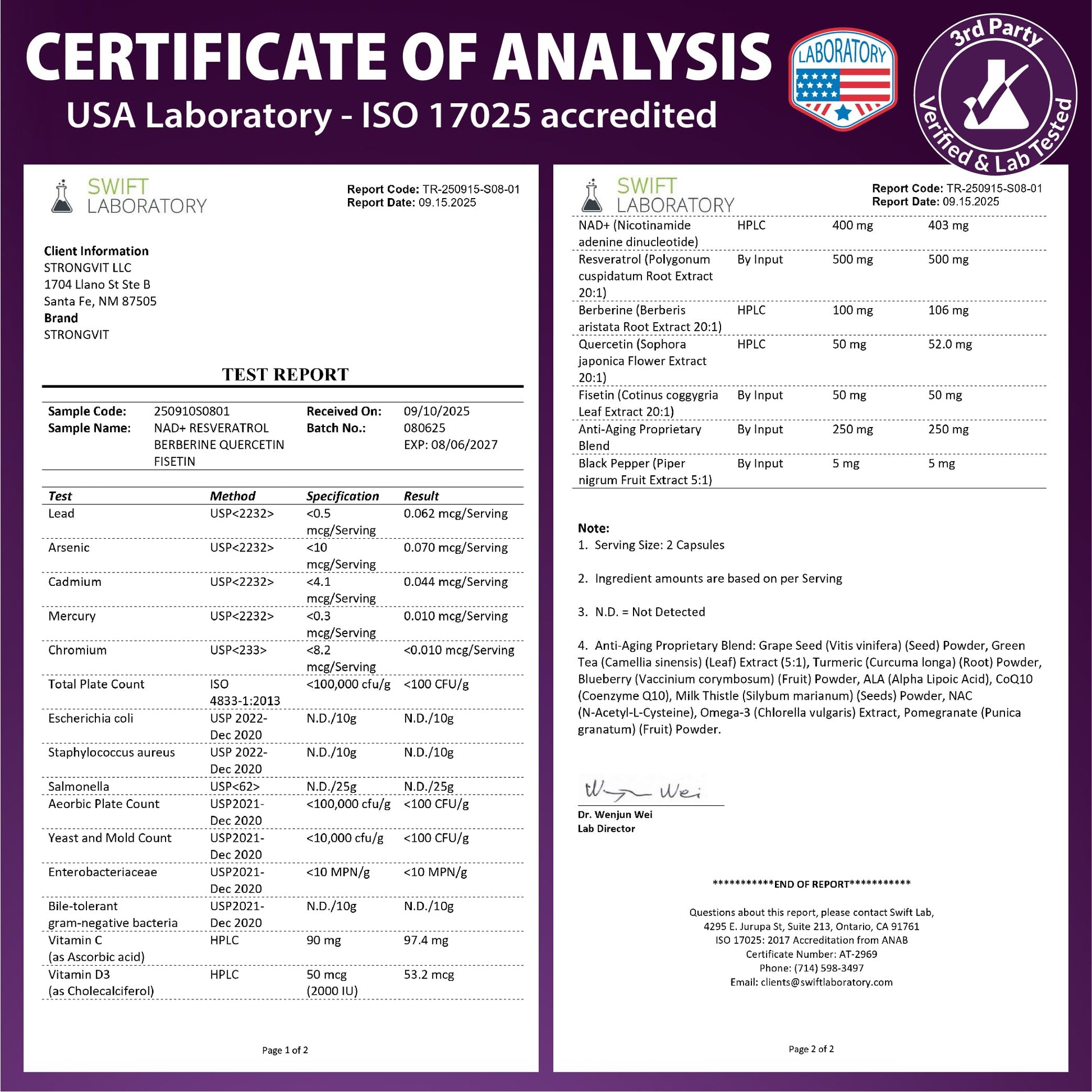 NAD Resveratrol Supplement with Berberine, Quercetin, CoQ10. Anti-Aging Formula for Women & Men. Liposomal NAD Plus, NAD+ Booster, Pure Organic Vitamin, USA StrongVitBuy Supplements Australia