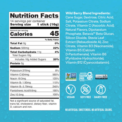 Liquid I.V.® Hydration Multiplier +Immune Support - Wild Berry Blend | Electrolyte Powder Drink Mix | 1 Pack (14 Servings) Liquid I.V.Buy Supplements Australia