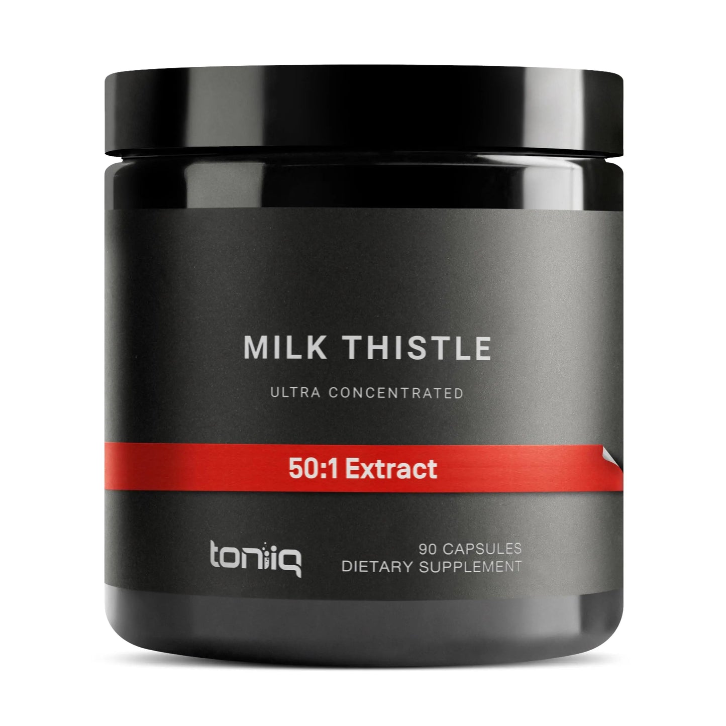 Toniiq Milk Thistle - Ultra High Potency 50:1 Extract with 80% Silymarin - Highly Concentrated - Third-Party Lab Tested - 90 Capsules Toniiq buy supplements Au