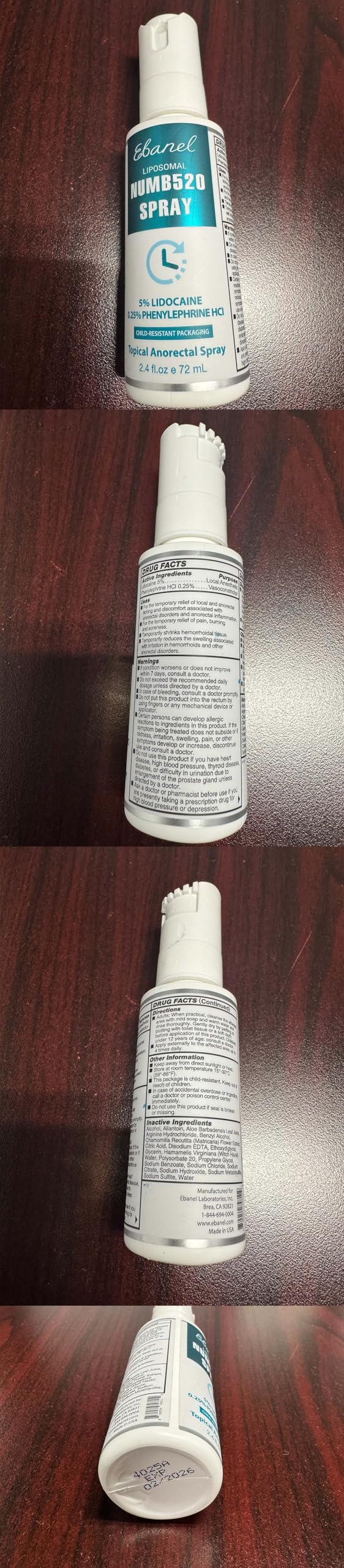 Ebanel Set of 5% Lidocaine Numbing Cream and 5% Lidocaine Spray Pain Relief Numbing Spray for Skin, Maximum Strength Topical Anesthetic to Numb Pain Burn Itch for Local and Anorectal Uses Ebanel buy supplements Au