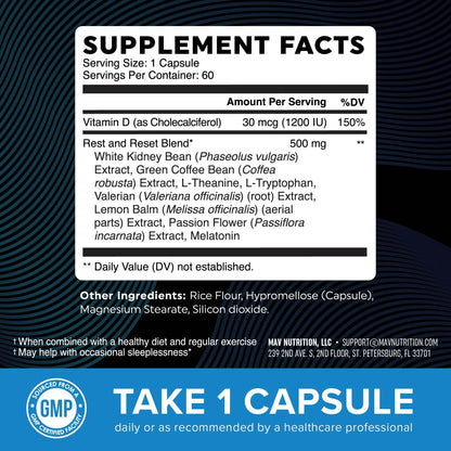 Night Time Fat Burner for Weight Loss Support & Sleep Aid | Appetite Suppressant, Carb Blocker, Nighttime Metabolism Booster for Stomach Fat Burner