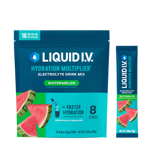 Liquid I.V.® Hydration Multiplier® - Watermelon | Electrolyte Powder Drink Mix | 1 Pack (16 Servings) Liquid I.V.Buy Supplements Australia