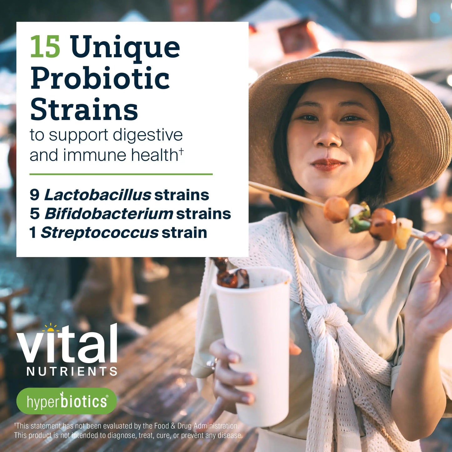 Hyperbiotics Vital Nutrients Pro-15 Advanced Probiotics for Women and Men | 15 Strains + Kiwifruit | Clinically Studied Daily Probiotics for Digestive Health, Gas, & Bloating | 30 Vegan Tablets HyperbioticsBuy Supplements Australia