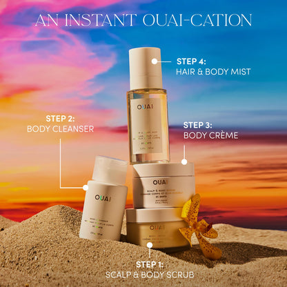 OUAI Body Cleanser, St. Barts Travel Size - Foaming Body Wash with Jojoba Oil & Rosehip Oil to Hydrate, Balance & Soften Skin - Paraben, Phthalate & Sulfate Free Skin Care Products (3 fl oz) OUAIBuy Supplements Australia