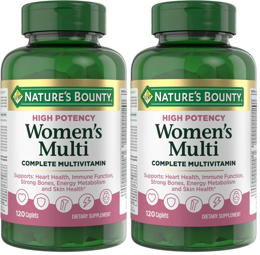 Nature's Bounty High Potency Women’s Complete Multivitamin, Daily Vitamin with Vitamin C, Supports Heart Health & Immune Function Nature's Bounty