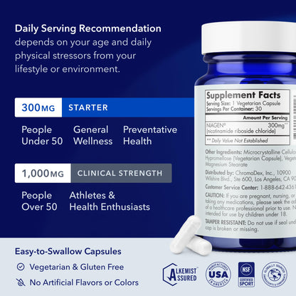 TRU NIAGEN 300mg + Beauty Bundle. A Comprehensive Bundle for Daily NAD+ Support with targeted Beauty Actives for Healthy Skin, Hair, and Nails at The Cellular Level. TRU NIAGENBuy Supplements Australia