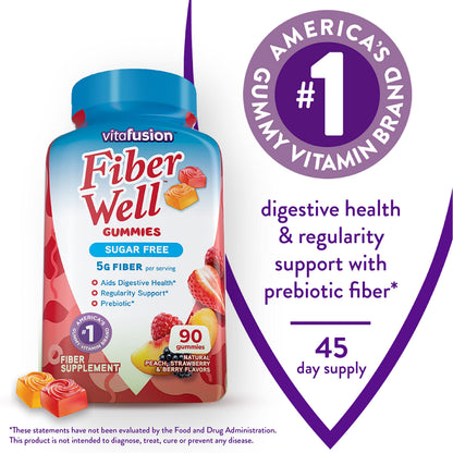 Vitafusion Fiber Well Sugar Free Fiber Supplement & Womens Multivitamin Gummies VitafusionBuy Supplements Australia