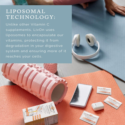 LivOn Laboratories Lypo–Spheric Vitamin C – 3 Cartons (90 Packets) – 1,000 mg Vitamin C & 1,000 mg Essential Phospholipids Per Packet – Liposome Encapsulated for Improved Absorption – 100% Non–GMO LivOn LaboratoriesBuy Supplements Australia
