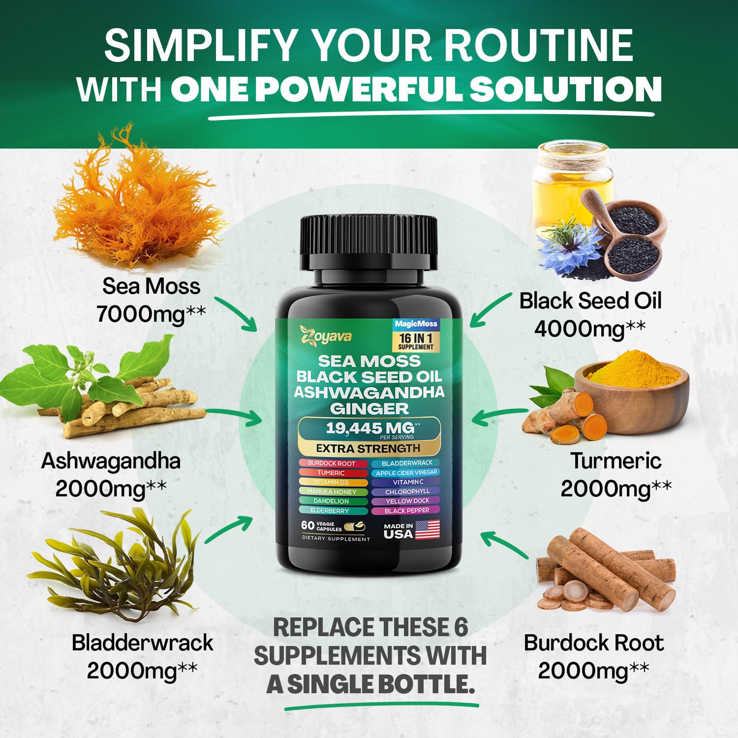 Zoyava Sea Moss 16-in-1 and Lutein 6-in-1 Bundle ZoyavaBuy Supplements Australia