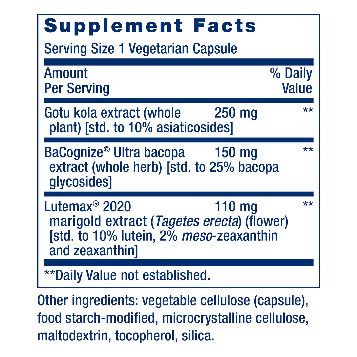 Life Extension Quick Brain Nootropic, Fast Thinking, Learning, Concentration, Lutein, zeaxanthin, gotu kola, bacopa, Gluten Free, Non-GMO, Vegetarian, 1 Daily, 30 Capsules Life ExtensionBuy Supplements Australia