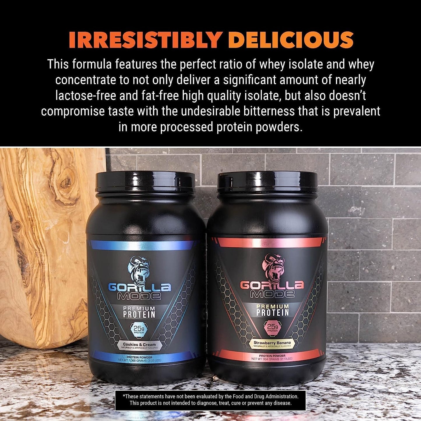 Gorilla Mode Premium Whey Protein - Cinnamon Churro / 25 Grams of Whey Protein Isolate Gorilla MindBuy Supplements Australia