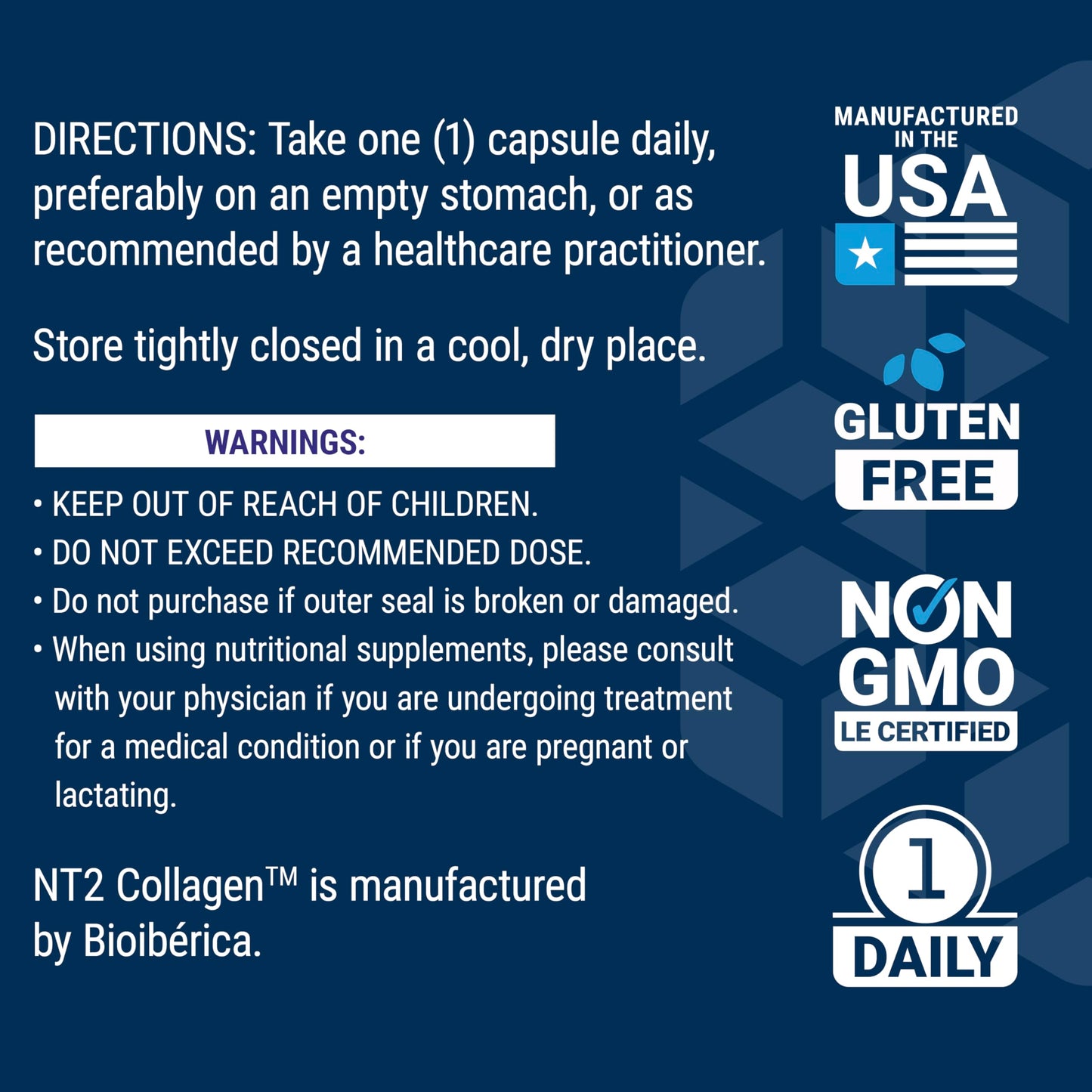 Life Extension NT2 Collagen™, Joint Health Supplement for Joint Comfort & Mobility, Gluten-Free, Non-GMO, 1 Daily, 60 Small Capsules Life ExtensionBuy Supplements Australia