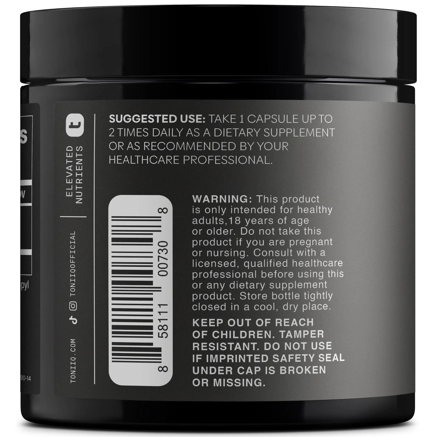 Toniiq Maca Root - Ultra High Potency 20:1 Extract - Black, Red and Yellow Maca Complex - Single Origin, Wildcrafted & Highly Concentrated - Third-Party Lab Tested - 90 Capsules Toniiq buy supplements Au