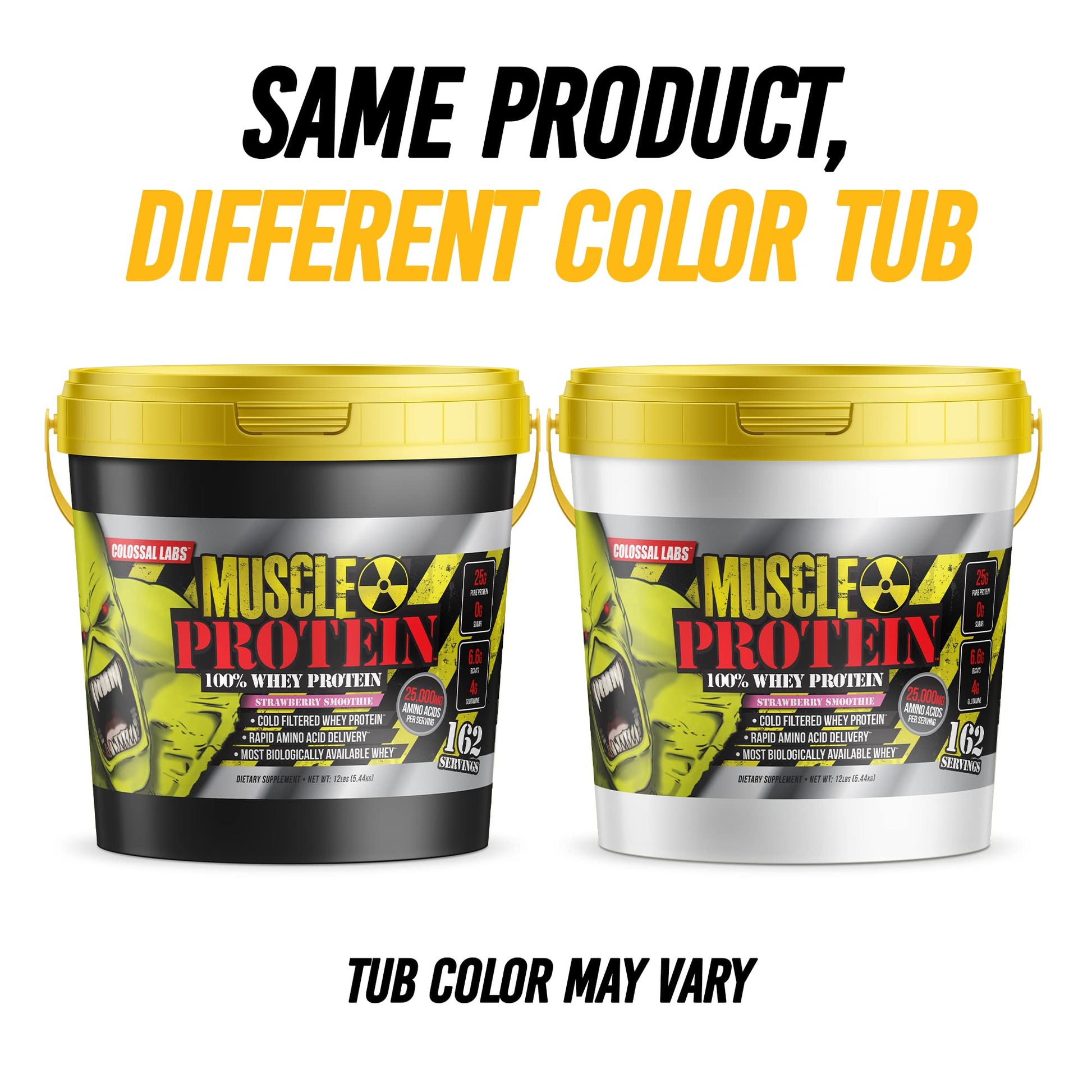 COLOSSAL LABS Muscle Protein Whey Powder [12 lbs/Pack of 1]-Strawberry Protein COLOSSAL LABSBuy Supplements Australia