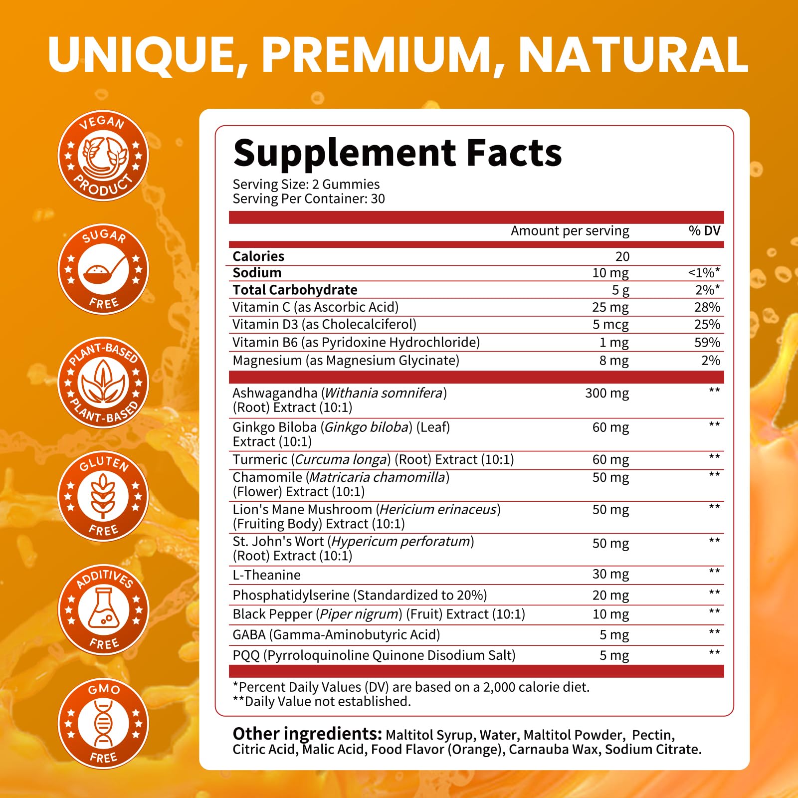 Lukaree Cortisol Supplements for Women & Men, 15 in 1 Cortisol Reducer Manager, Cortisol Calm Gummies with Ashwagandha, Magnesium, L-theanine, GABA - for Mood, Focus, Sleep - Vegan Sugar Free, 60 Ct. LukareeBuy Supplements Australia