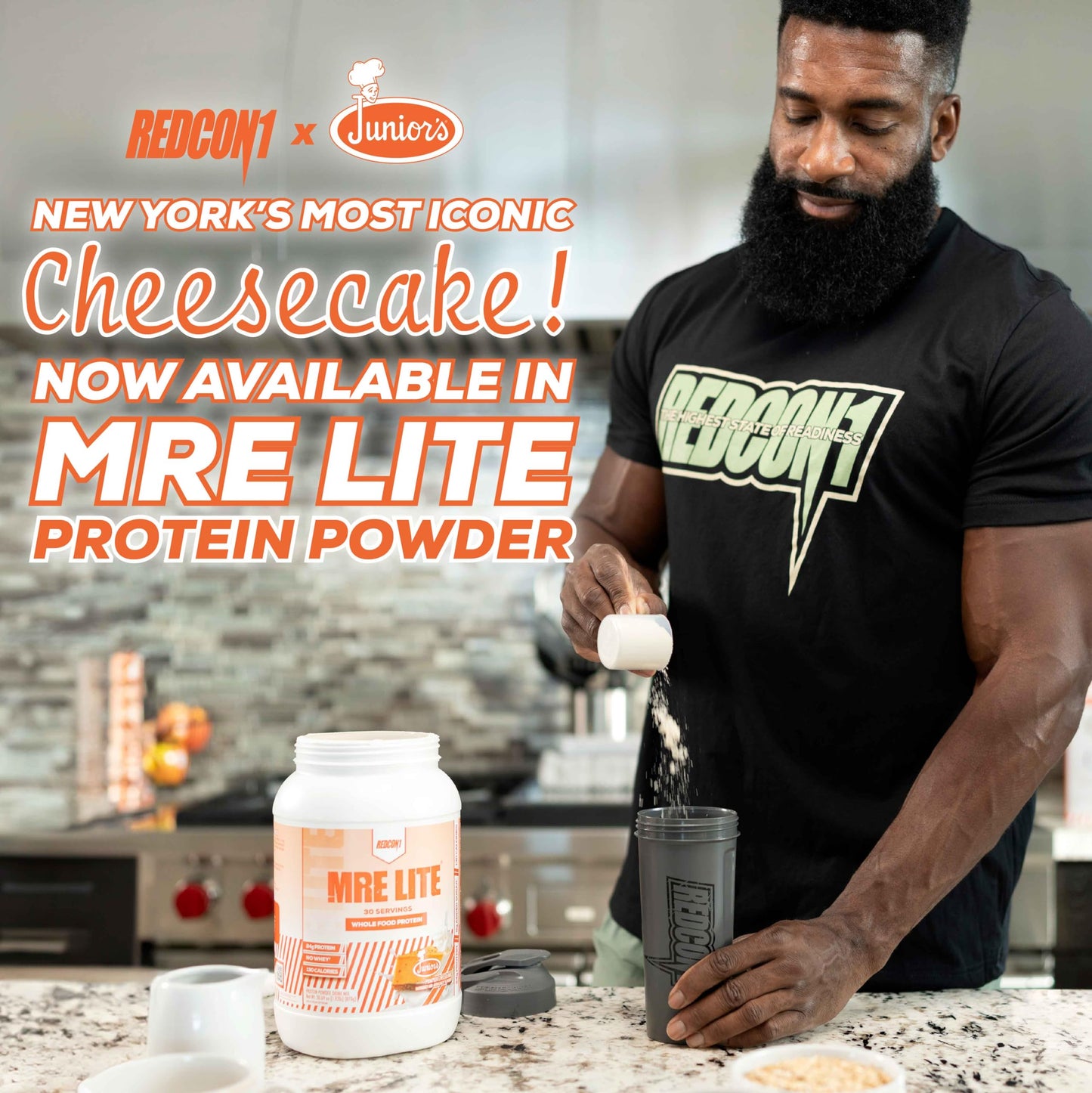 REDCON1 MRE Lite Whole Food Protein Powder, Juniors, Pumpkin Cheesecake - Low Carb REDCON1Buy Supplements Australia