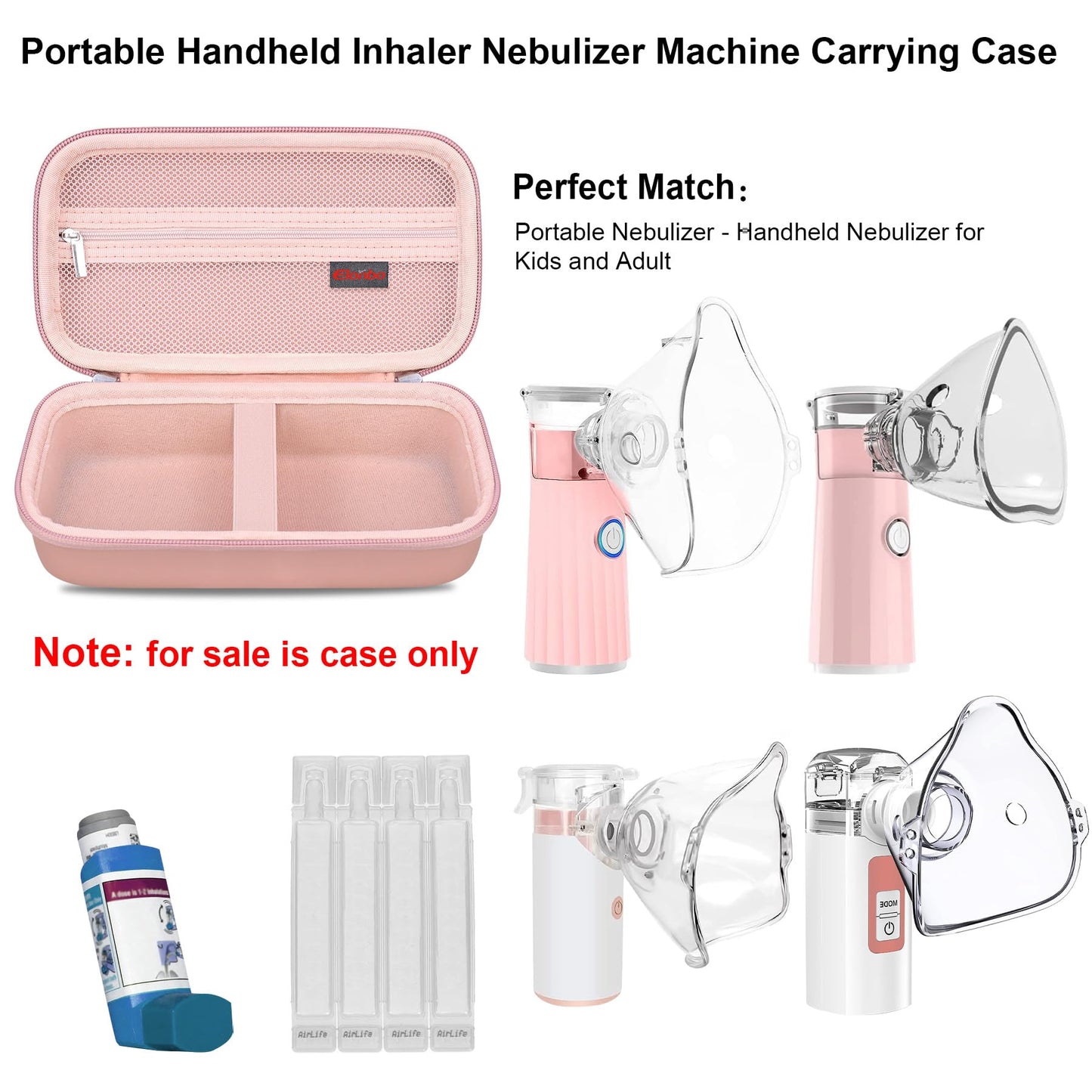 Elonbo Carrying Case Compatible with Portable Handheld Inhaler Nebulizer Machine ElonboBuy Supplements Australia