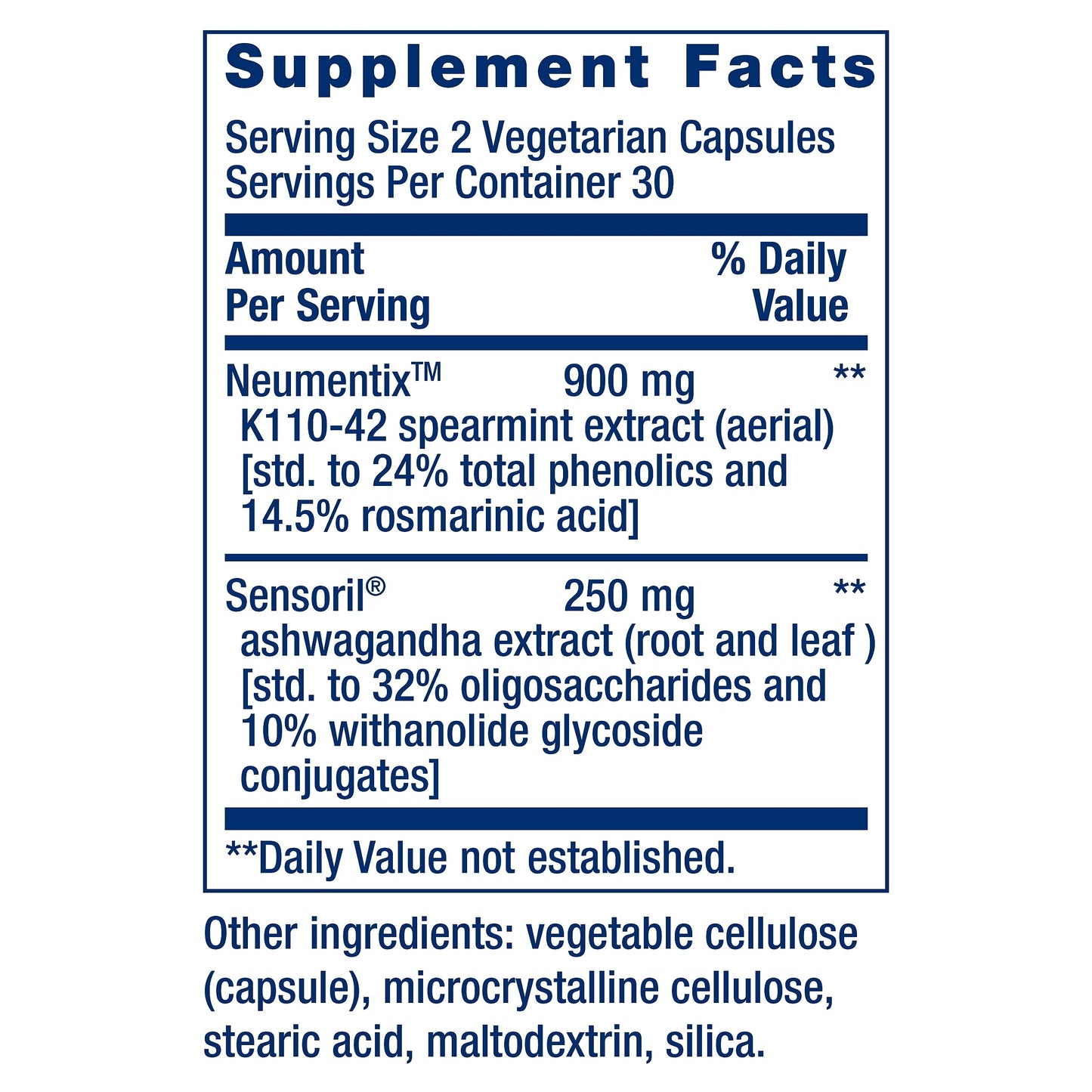 Life Extension Ashwagandha Plus Calm & Focus, ashwagandha Extract, Spearmint Extract, Focus, Attention, Relaxation, Advanced Formula, 60 Vegetarian Capsules Life ExtensionBuy Supplements Australia